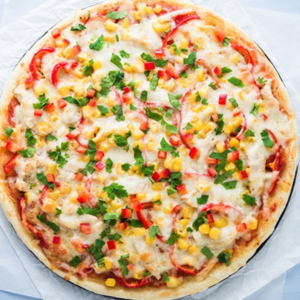 Corn Capsicum Tomato Cheese Pizza