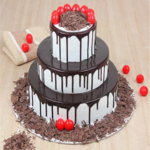 Black Forest Fondant Design Cake